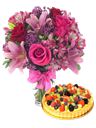 Torta alla frutta con Bouquet
